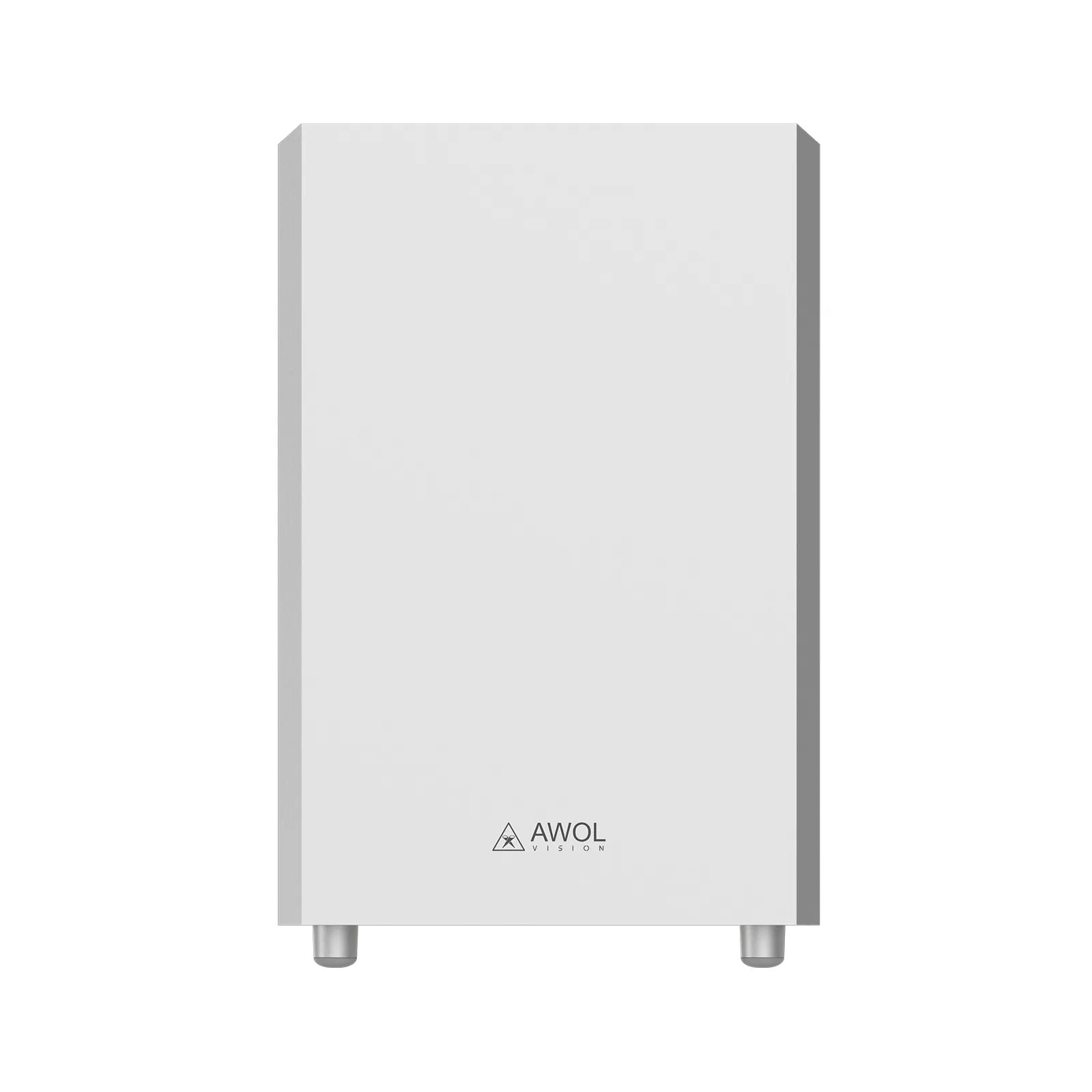 Front view of AWOL ThunderBeat wireless subwoofer enhancing home audio systems with superior bass.