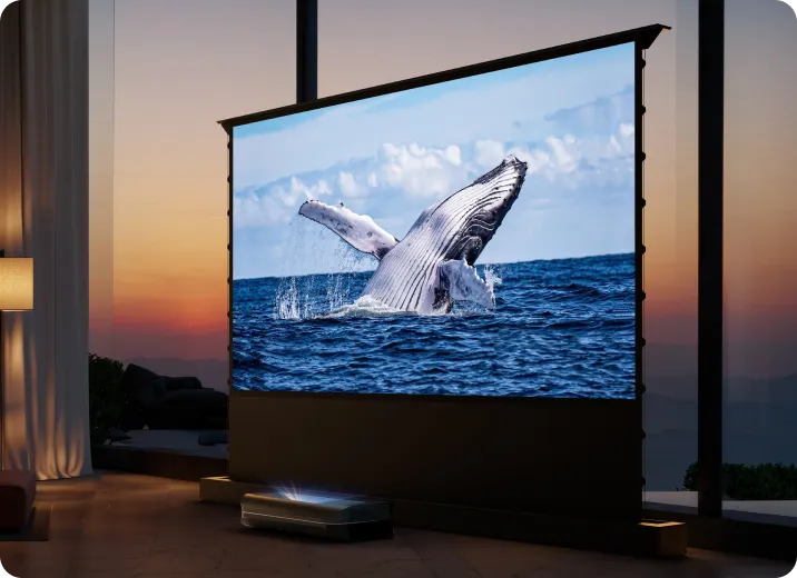 100''-130'' AWOL Vision Cinematic+ ALR Motorized Floor Rising Acoustic Screen